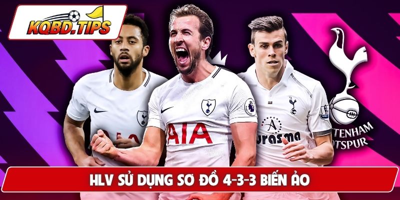 HLV sử dụng sơ đồ 4-3-3 biến ảo